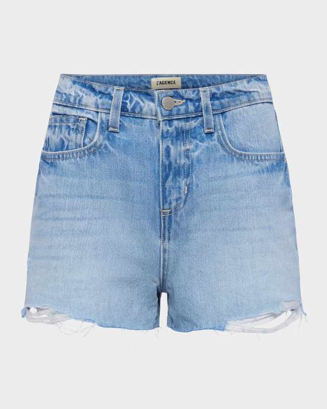 Clark High-Rise Cut-Off Denim Shorts